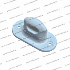 Скоба поворотная пластиковая, белая 50 шт. Скоба поворотная пластиковая, белая 50 шт.